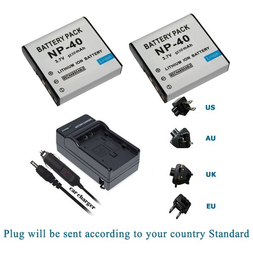 2xbattery np40 - 2xbattery, np40+