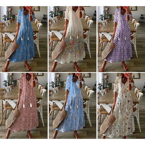 Donne scollo boho spiaggia - a, v