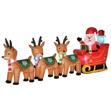 HOMCOM Babbo Natale Gonfiabile