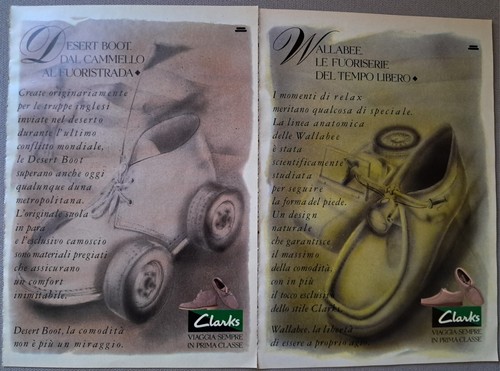 Pubblicità scarpe clarks - pubblicità,