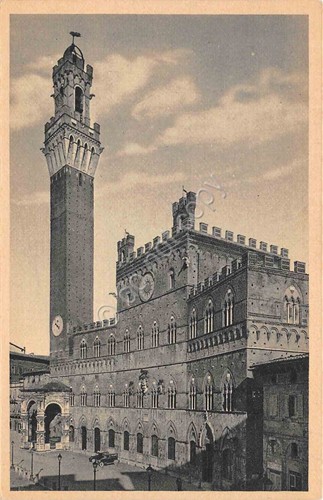 Cartolina siena palazzo - cartolina,