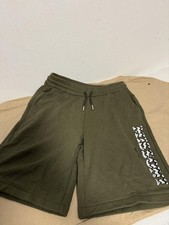 Felpa Missoni Milano pantaloncino uomo XL oliva made in Italy logo laterale coulisse