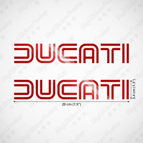Adesivi ducati cm - adesivi, 20