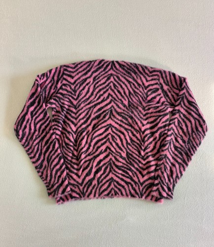 Maglione con stampa zebrata