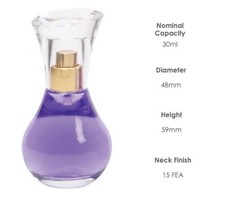 Clear Glass Perfume Bottle