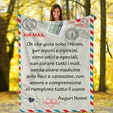 Festa dei Nonni Plaid in Pile