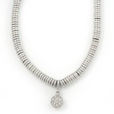 Collana con sfere in cristallo