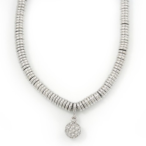 Collana con sfere cristallo - con,
