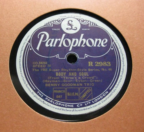 Benny goodman trio corpo - goodman,