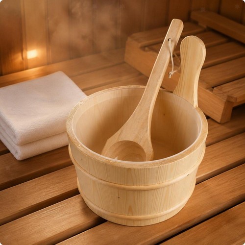 Secchio sauna mestolo - mestolo, legno