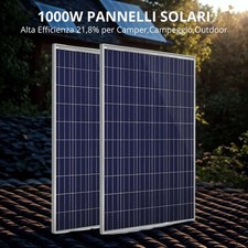 Pannello Solare 500W/1000W 12V