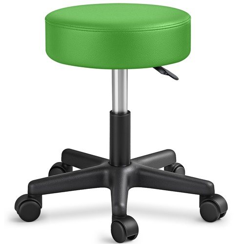 Sgabello rotelle verde - sgabello,