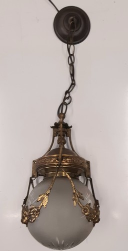Lampadario antico liberty - lampadario,
