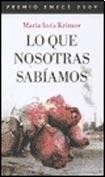 Que nosotras sabiamos - que,