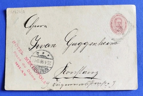 1898 intero postale - , xxv