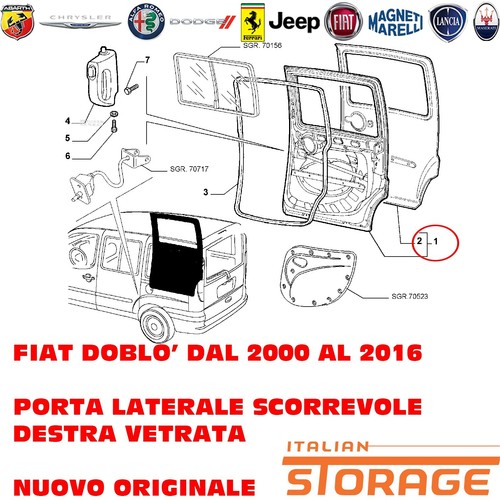 Fiat doblo porta - doblo', laterale