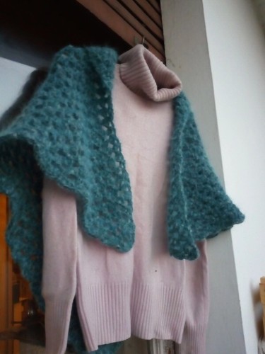 Scialle lana handmade - scialle,