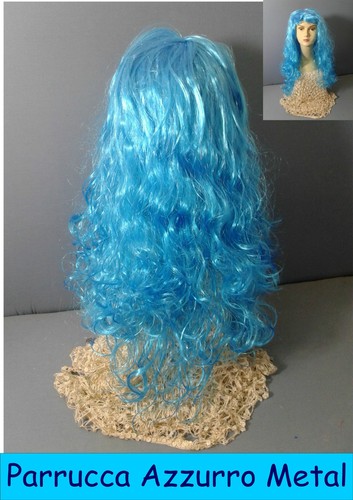 Parrucca azzurro metal fashion - parrucca,