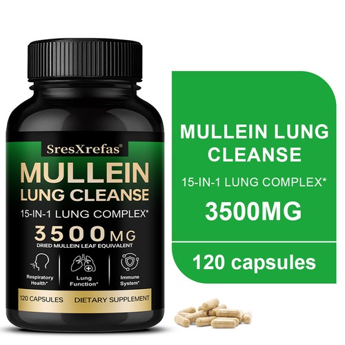 3500mg mullein foglia polmone - 3500mg,