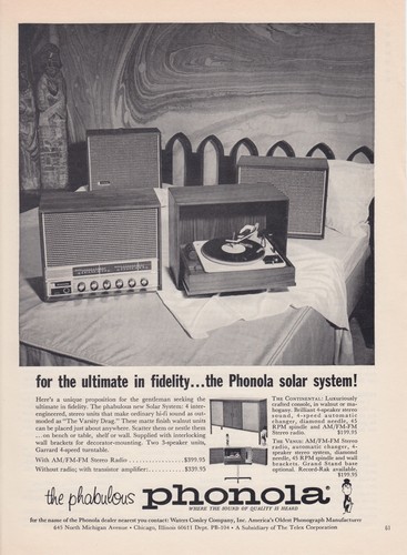 1964 phonola stereo fi - 1964,