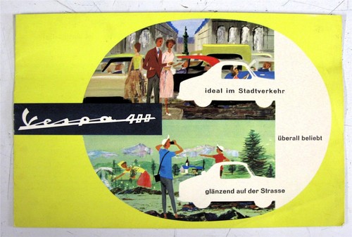 Brochure vendita auto vespa - brochure,