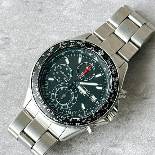 Seiko cronografo pilot quarzo - pilot,