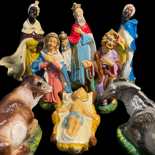 Presepe cartapesta - presepe, in