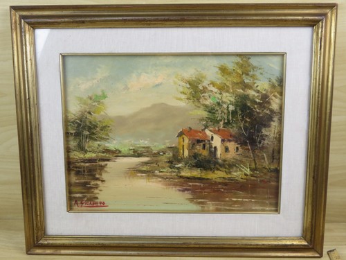 Vecchio quadro dipinto mano - vecchio,