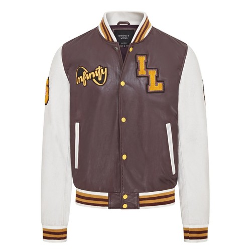 Uomo vino baseball pelle - vino,