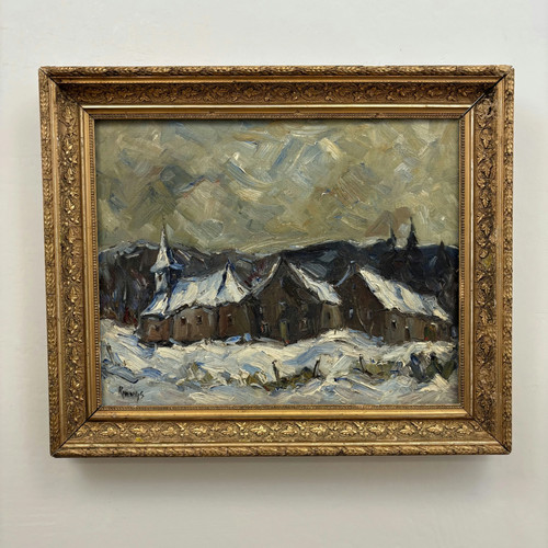 Handcrafted winter landscape - handcrafted,