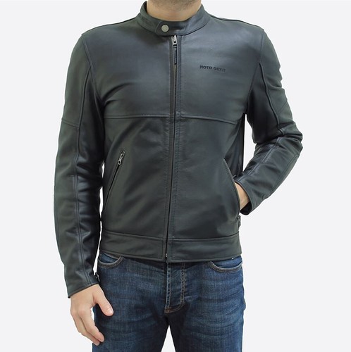 Giacca pelle motoguzzi - in,