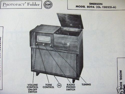 Fonografo emerson 809a - emerson,