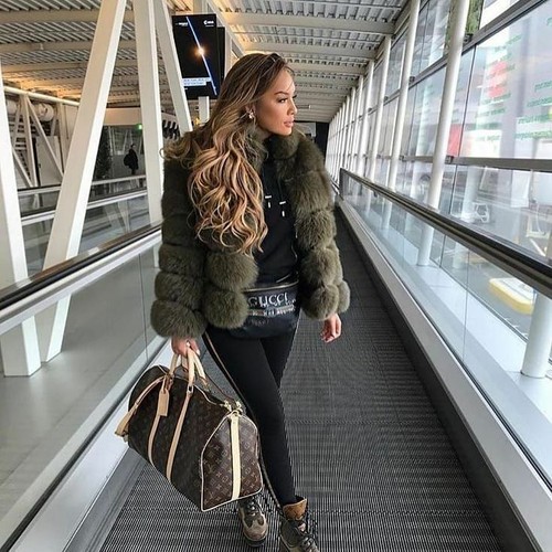 Women genuine fox fur - fur,