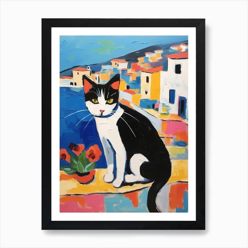 Quadro gatto in sardegna - un,