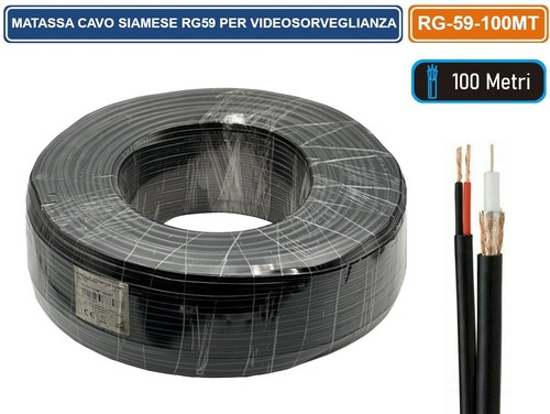 Matassa 100m cavo coassiale - matassa,