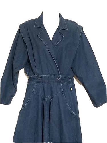 Abito denim midi bottoni - denim, s