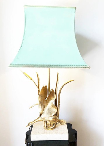 Lampada tavolo scultura ottone - lampada,