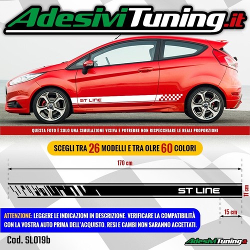 Kit adesivi strisce - kit, laterali