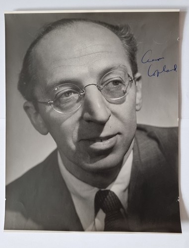 Aaron copland hand signed - copland,