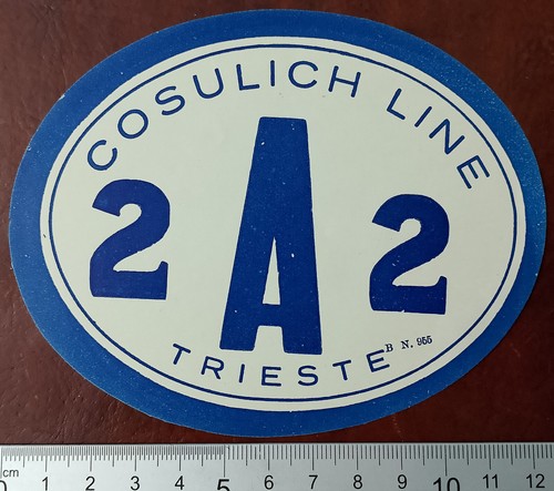 Etichetta nave cosulich - nave,