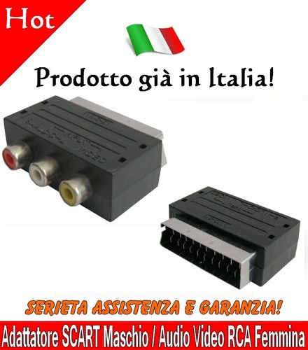 Adattatore scart maschio rgb - adattatore,