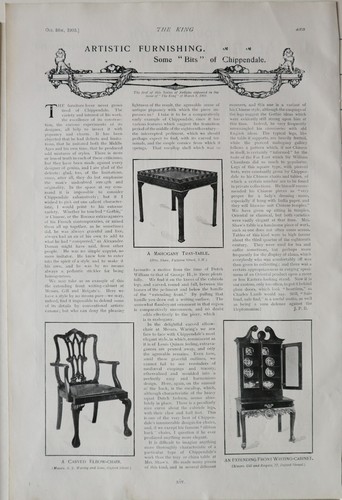 Tavolo mogano chippendale - tavolo,