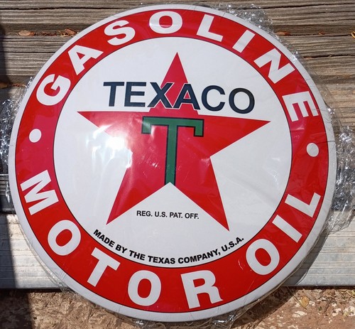 Texaco 16inch dome sign - 16inch,
