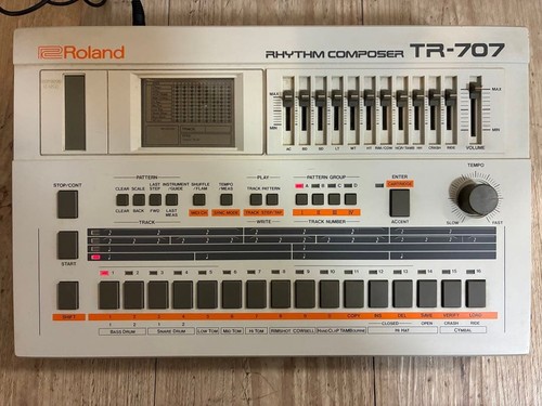 Roland 707 vintage drum - roland, tr-707