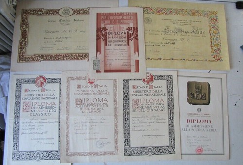 Vecchi diplomi scuola - 7,