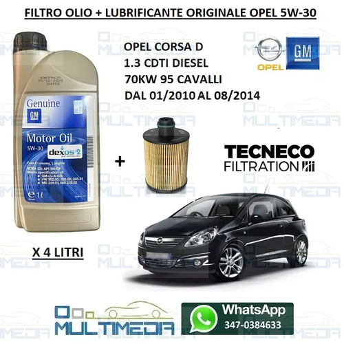 Litri olio motore originale - 4,