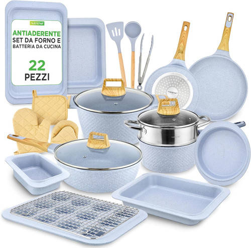 Set pezzi pentole - 22, padelle