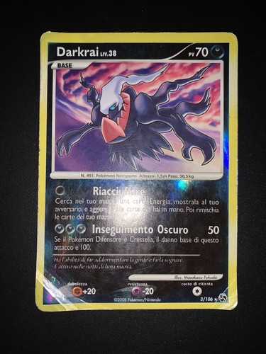 Carta pokémon darkrai 38 - carta,