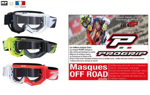 Lunettes masque cross progrip - cross,