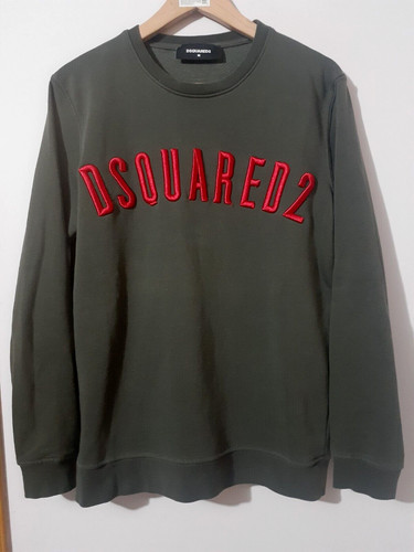 Felpa uomo dsquared2 verde - dsquared2,